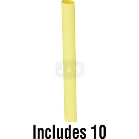 Aftermarket Heat Shrink Tube, 3:1 I.D. Shrink Ratio, Yellow, 6 in 606-31029-10-JN